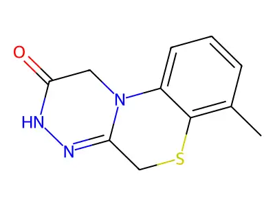 (1,2,4)Triazino(3,4-c)(1,4)benzothiazin-2(1H)-one, 3,5-dihydro-7-methyl- structure