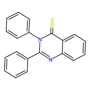 2,3-Diphenylquinazoline-4-thione structure