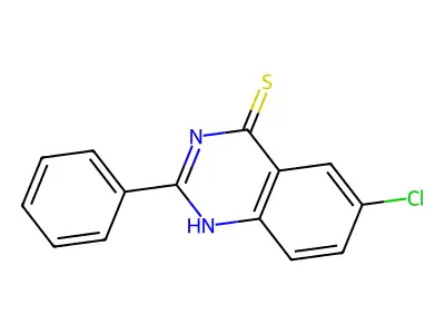 6-Chloro-2-phenylquinazoline-4(3H)-thione structure