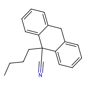9-Anthracenecarbonitrile, 9-butyl-9,10-dihydro- structure