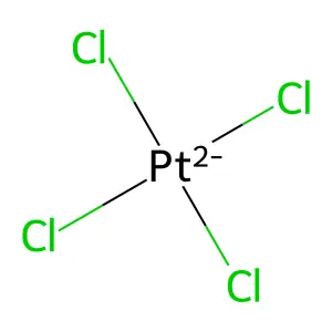 Tetrachloroplatinate(2-) structure