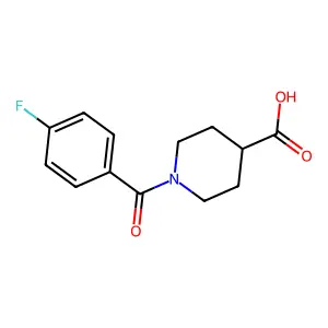 1-(4-Fluorobenzoyl)piperidine-4-carboxylic acid structure