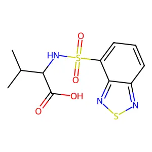 2-[(2,1,3-Benzothiadiazol-4-ylsulfonyl)amino]-3-methylbutanoic acid structure