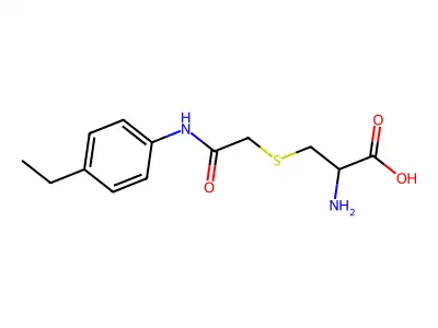 2-Amino-3-({[(4-ethylphenyl)carbamoyl]methyl}sulfanyl)propanoic acid structure