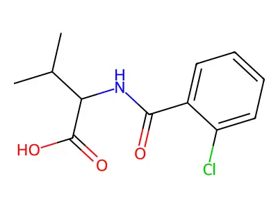 2-[(2-Chlorophenyl)formamido]-3-methylbutanoic acid structure