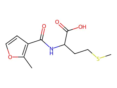 2-[(2-Methyl-furan-3-carbonyl)-amino]-4-methylsulfanylbutyric acid structure