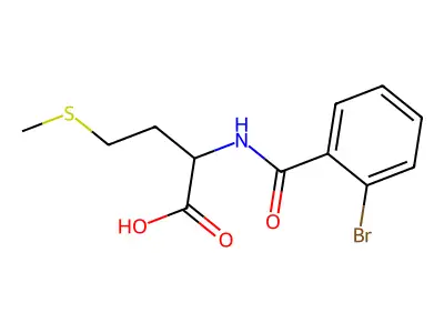2-[(2-Bromophenyl)formamido]-4-(methylsulfanyl)butanoic acid structure