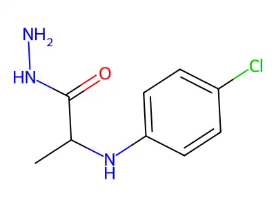 2-[(4-Chlorophenyl)amino]propanohydrazide structure