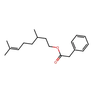 Citronellyl phenylacetate structure