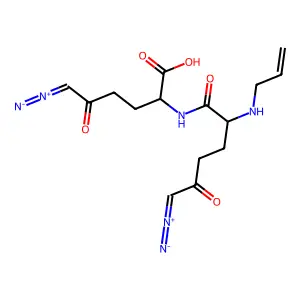 Alazopeptin structure