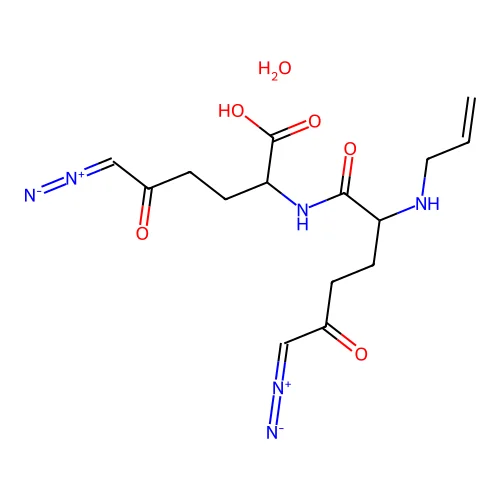 Alazopeptin monohydrate structure