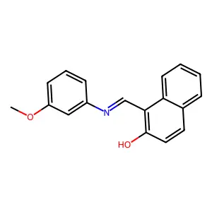 1-{[(3-Methoxyphenyl)imino]methyl}-2-naphthol structure