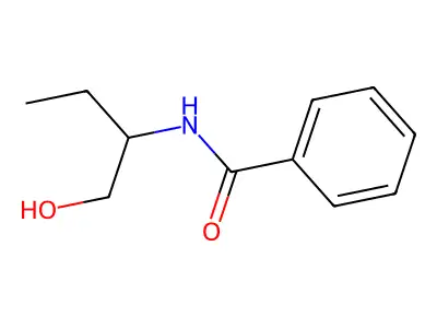 N-(1-hydroxybutan-2-yl)benzamide structure