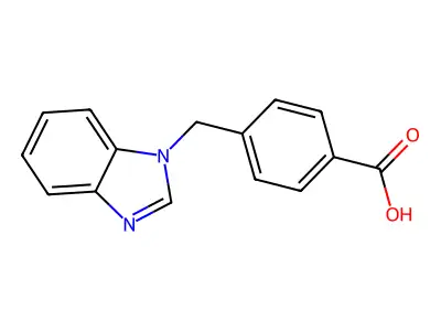 4-(1H-benzimidazol-1-ylmethyl)benzoic acid structure