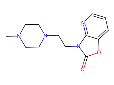 Oxazolo(4,5-b)pyridin-2(3H)-one, 3-(2-(4-methyl-1-piperazinyl)ethyl)- structure