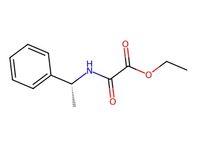 Ethyl oxo[(1-phenylethyl)amino]acetate structure