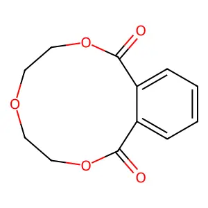3,4,6,7-Tetrahydro-2,5,8-benzotrioxacycloundecin-1,9-dione structure