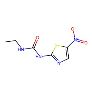 N-Ethyl-N'-(5-nitro-2-thiazolyl)urea structure