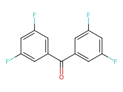 3,3',5,5'-Tetrafluorobenzophenone structure