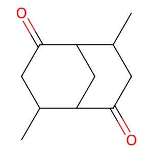 4,8-Dimethylbicyclo(3.3.1)nona-2,6-dione structure