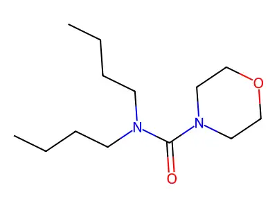 N,N-Dibutyl morpholine-4-carboxamide structure