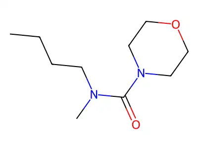 4-Morpholinecarboxamide, N-butyl-N-methyl- structure