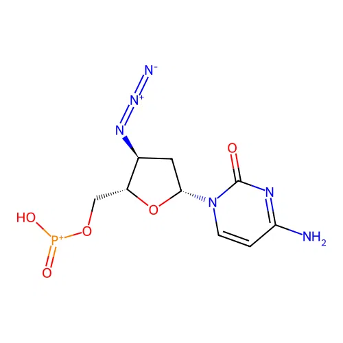 3'-Azido-5'-phosphite-2',3'-dideoxycytidine structure