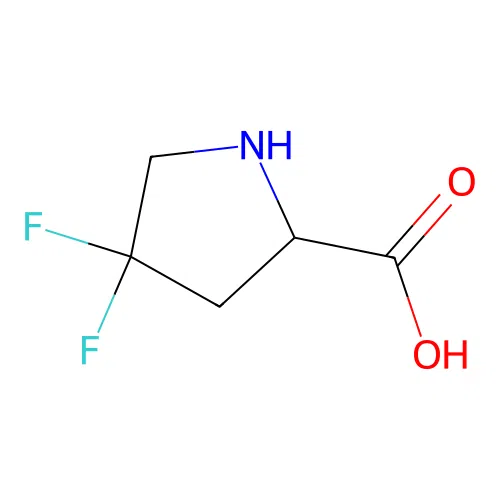 4,4-Difluoropyrrolidine-2-carboxylic acid structure