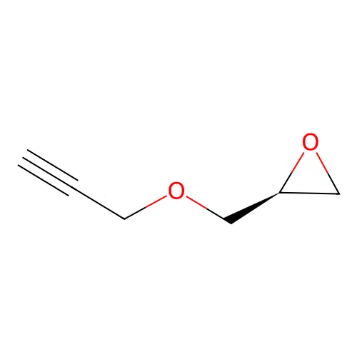 (S)-2-((prop-2-yn-1-yloxy)methyl)oxirane structure