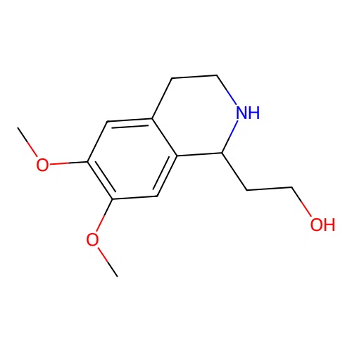 2-(6,7-Dimethoxy-1,2,3,4-tetrahydroisoquinolin-1-yl)ethanol structure