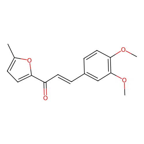 (2E)-3-(3,4-Dimethoxyphenyl)-1-(5-methylfuran-2-yl)prop-2-en-1-one structure
