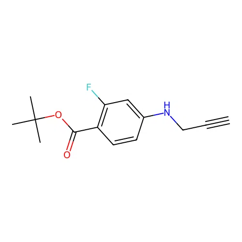 tert-Butyl 2-fluoro-4-(prop-2-yn-1-ylamino)benzoate structure