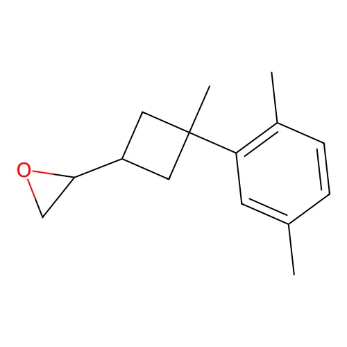 2-[3-(2,5-Dimethylphenyl)-3-methylcyclobutyl]oxirane structure