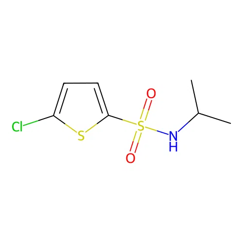 5-chloro-N-propan-2-ylthiophene-2-sulfonamide structure
