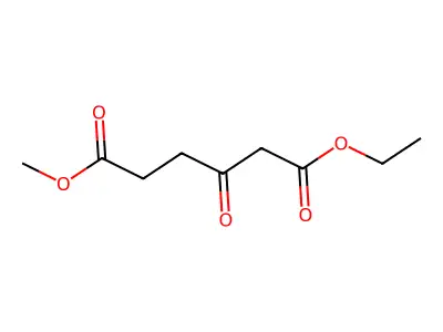 Hexanedioic acid, 3-oxo-, 1-ethyl 6-methyl ester structure