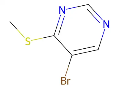 5-Bromo-2-(methylsulfanyl)pyrimidine structure