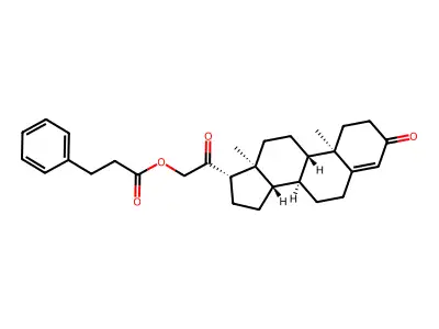 3,20-Dioxopregn-4-en-21-yl 3-phenylpropanoate structure