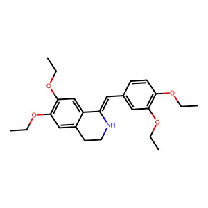 1-[(3,4-Diethoxyphenyl)methylidene]-6,7-diethoxy-1,2,3,4-tetrahydroisoquinoline structure