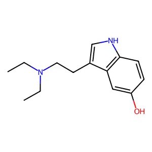 Indole, 3-(2-(diethylamino)ethyl)-5-hydroxy- structure