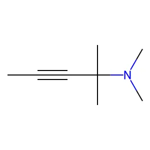 N,N,2-Trimethyl-3-pentyn-2-amine structure