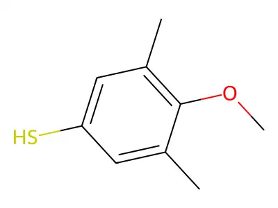 3,5-Dimethyl-4-methoxythiophenol structure