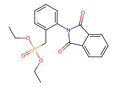 2-[2-(Diethoxyphosphorylmethyl)phenyl]isoindole-1,3-dione structure