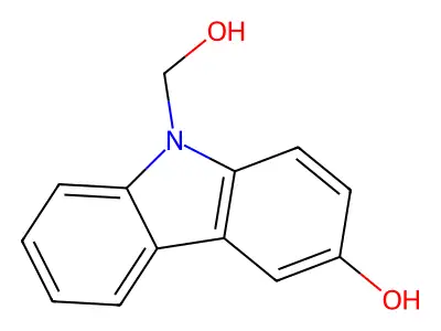 9-(Hydroxymethyl)carbazol-3-ol structure