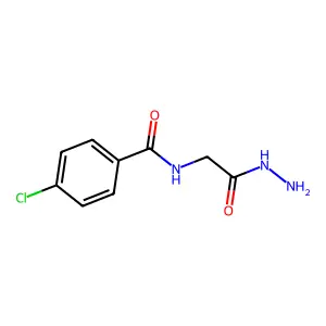 4-Chloro-N-hydrazinocarbonylmethyl-benzamide structure
