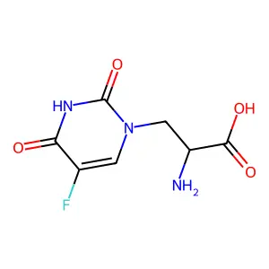 3-(5-Fluoro-2,4-dioxo-3,4-dihydropyrimidin-1(2H)-yl)alanine structure