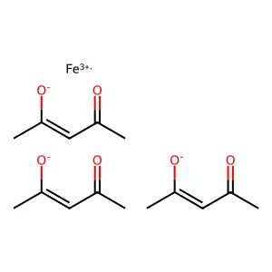 Iron(3+);tris(4-oxopent-2-en-2-olate) structure