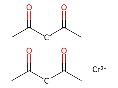 Bis(pentane-2,4-dionato-O,O')chromium structure