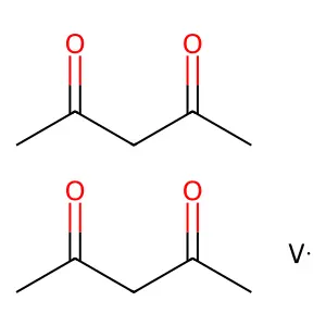 Bis(pentane-2,4-dione);vanadium structure