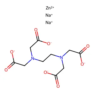 Disodium zinc EDTA structure