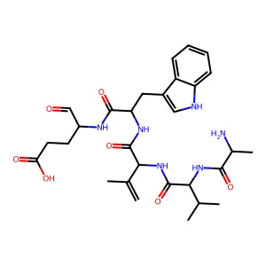 Cyclo(valyl-valyl-tryptophyl-glutamyl-alanyl) structure
